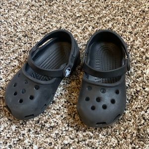 Kids Crocs all Black 6-7